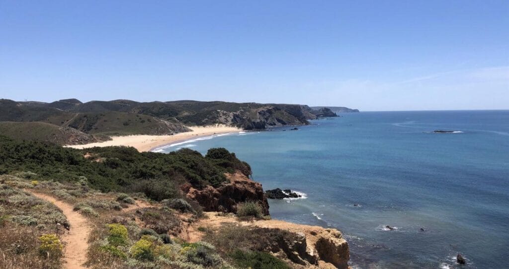 The coast path above Praia do Amado, Carrapateira
