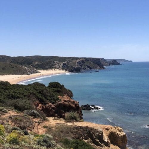 The coast path above Praia do Amado, Carrapateira