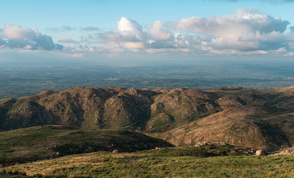 Granite uplands of the Serra da Estrela, Portugal's wool country